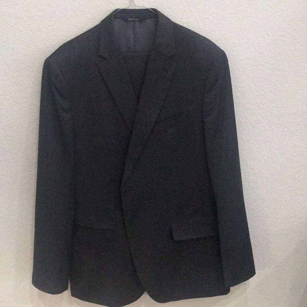 Banana Republic black/charcoal suit set